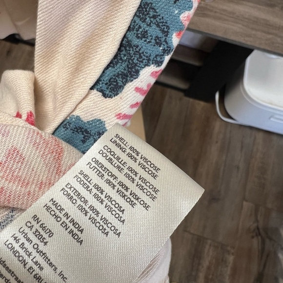 Free People Floral Mini Dress - Cream and Pink - Picture 13 of 13